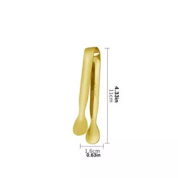 4PCS Stainless Steel Ice Tongs Mini Tongs for Appetizer Sugar Tong for Coffee Bar Tea Party Desserts Party Sugar and Ice Bucket