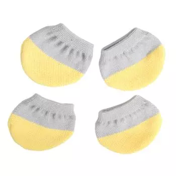 4pcs Suitcase Wheel Protectors Wear Resistant Polyester Ensuring Stability And Longevity Ideal For Frequent Traveler жёлтый