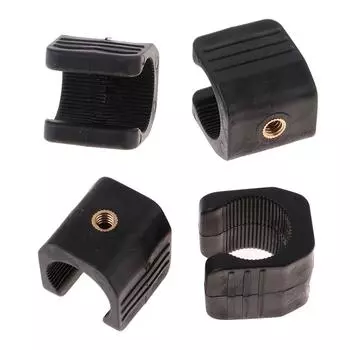 4pcs U Shaped Mount Bracket Fishing Flashlight Holder Universal Light Lamp Clip 1/4in Thread Flashlight Mounting Clamp