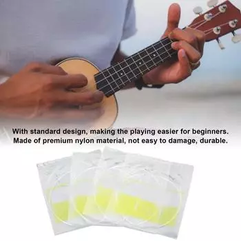 4 шт. струны для укулеле нейлоновые струны хорошее качество звука прозрачный инструмент аксессуар