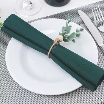 4Pcs Useful DIY Eco-Friendly Napkin Buckle Simulation Eucalyptus Leaves Ring Holder Wedding Decor