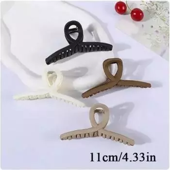 4PCS Women Hair Claw Clip Cross Matte Hairpin Fashion Elegant Hairgrips Large Hair Claw Crab Clips Girls Korean Hair Accessories XXS