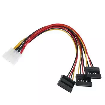 4Pin Ide Molex до 3 разъемов удлинительного кабеля Ata Sata Power Splitter