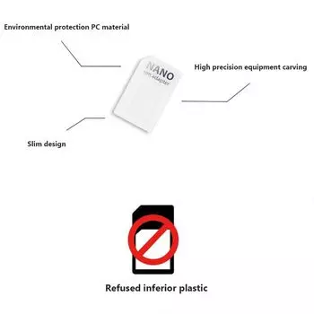 4S и держатель для микро-телефонных адаптеров MICROSIM Nano Sim SIM-карта адаптера стандартная белый