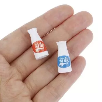 4шт 1/12 кукольный домик миниатюрные молочные куклы дом кухонные аксессуары декор синий