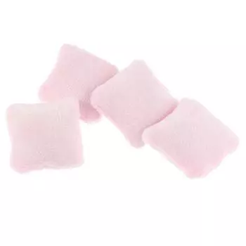 4шт 1/12 кукольный домик миниатюрные подушки для дивана-кровати мебель игрушка one size