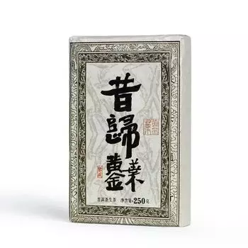 4шт 250г сырой чай пуэр кирпичный сигуй золотые листья пуэр органический зеленый чай пуэр