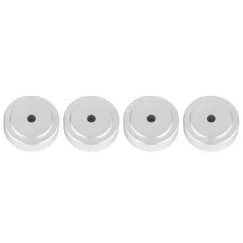 4шт 30*10мм алюминиевый сплав усилитель ножки амортизатор усилитель колодки ножки серебристый