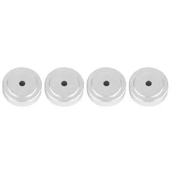 4шт 30*10мм алюминиевый сплав усилитель ножки амортизатор усилитель колодки ножки серебристый серебряный