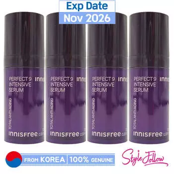 4шт/40мл_[INNISFREE] Perfect 9 Интенсивная сыворотка 10мл (Образец) 10ml X 4pcs (total : 40ml)