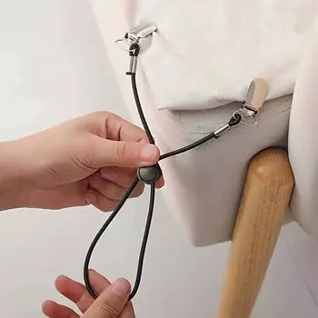 4шт. эластичный регулируемый натяжной шнурок для автомобиля, простыня, диванная подушка, одеяло, нескользящий зажим, фиксированный эластичный зажим One Size