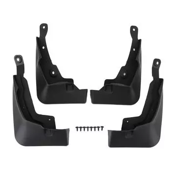 4шт автомобильные брызговики передние задние левые правые черные брызгозащита эффективная защита элегантный брызговик