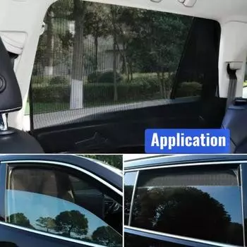4шт автомобильные занавески на окна магнитная анти-ультрафиолетовая сетка ткань переднее заднее боковое окно солнце