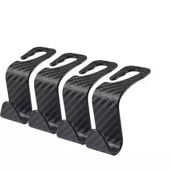 4шт. Автомобильный крючок, скрытый крючок для спинки сиденья, крючок для автомобильного сиденья One Size