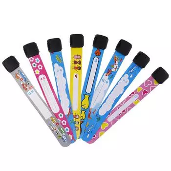 4шт. браслет безопасности для детей, для активного отдыха, письма, многоразовый, регулируемый