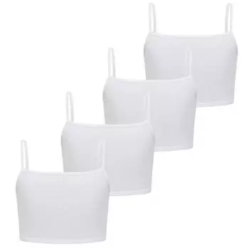 4шт бюстгальтер для девочек нижнее белье детское подростковое тренировочное бюстгальтер детский жилет 8-14лет one size