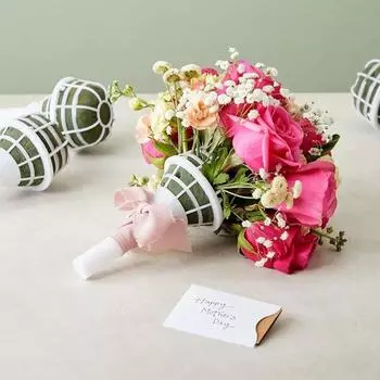 4шт цветочный оазис букет держатель для свадебного букета держатель для свадебного цветочного свадебного украшения своими руками белый