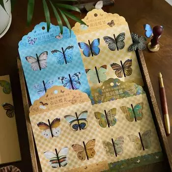 4шт/комплект красочные бабочки магнитные закладки старинные китайские металлические закладки для книг аксессуары для учеников и учителей подарки