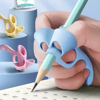 4шт/комплект силиконовый карандаш захват палец профилактика мозолей помощь правильная осанка эргономичный F