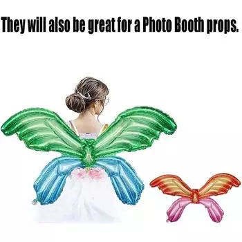 4шт красочные воздушные шары с крыльями бабочки для украшения вечеринки в стиле бабочки