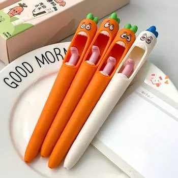 4шт креативные ручки, шариковая ручка в мультяшном стиле Cartoon unzip