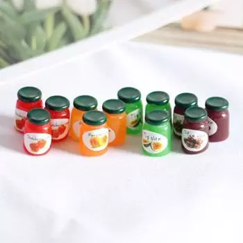 4шт кукольный домик миниатюрное моделирование мини-джем еда игровая сцена украшения декор