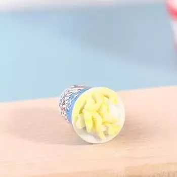 4шт миниатюрный кукольный домик попкорн ролевые игры кукольный домик моделирование еды чёрный