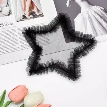 4шт нашивки на грудь из марли с цветком и звездой 3D аппликации для одежды своими руками шитье нашивок для одежды 4PCS