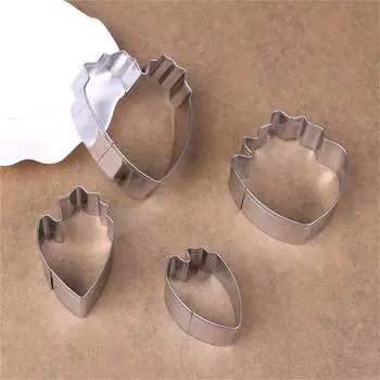 4шт пион цветок торт помадка плунжерный резак для украшения формы для выпечки сахара