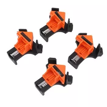 4шт. Прямоугольный зажим с пружинной нагрузкой, угловой зажим 90 градусов для деревообработки, перфорации, установки