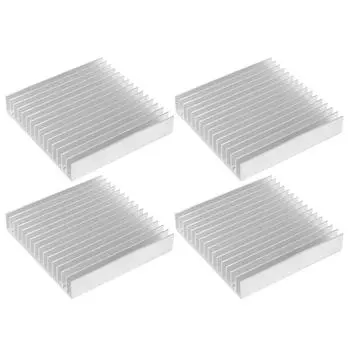 4шт. Радиатор для маршрутизатора, алюминиевый, охлаждающий, рассеивающий тепло, детали Q100 x 18 x 100