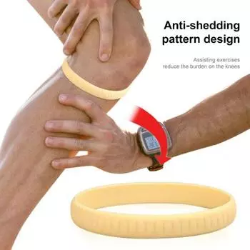 4шт. Ремень для поддержки надколенника, силиконовый, ремень для фиксации колена для облегчения боли A серый