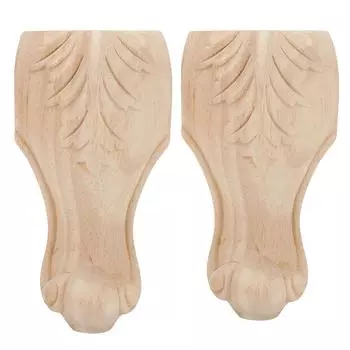 4шт резные ножки шкафа дивана шкафа журнального столика ножки гостевого дома аксессуары для отеля 12 x 6cm