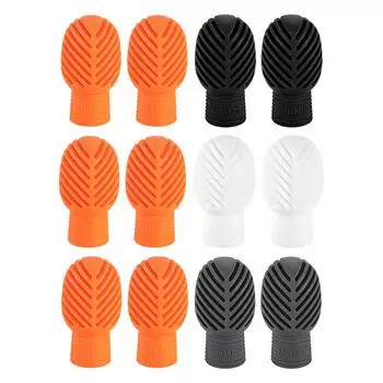 4шт силиконовые палочки бесшумные наконечники для барабанных палочек насадки для практики барабанных палочек колпачки для барабанных палочек аксессуары Style A