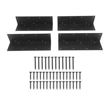 4шт стальной приподнятый уголок для садовой кровати металлический уголок для садовой кровати 20-24 дюйма