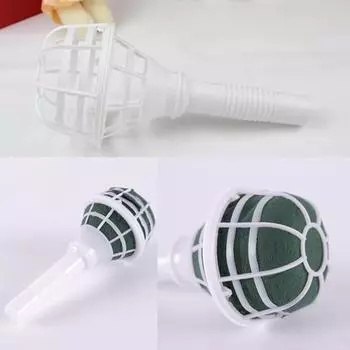 4шт свадебный цветок свадебный букет держатель цветочный оазис букет держатель для свадебного цветочного украшения своими руками белый