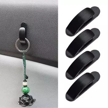 4шт универсальные прочные автомобильные вешалки для мусора сумка мини-крючок держатель чёрный