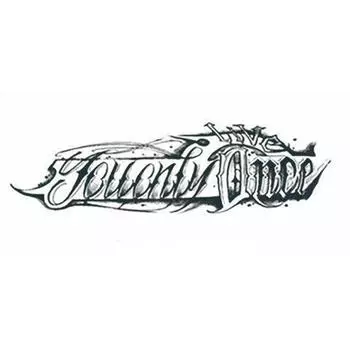 4шт. Водонепроницаемые наклейки-татуировки с буквами на половину руки для взрослых и детей