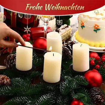 4шт венок подставка для свечей украшение стола подставка для свечей диск украшение подставка для свечей атмосфера установка Рождество новые поступления 4pcs