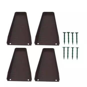 4шт водосточная труба водосточный желоб удлинители водосточной трубы фиксируемый удлинитель водосточной трубы с 8 коричневый