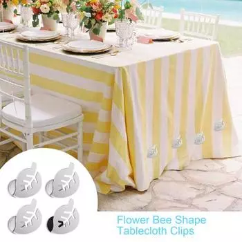 4шт зажим для скатерти магнитные держатели для скатерти из нержавеющей стали цветок пчела форма бабочки скатерть подвеска для уличных столов садовая вечеринка пикник D