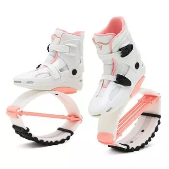 4T Обувь для прыжков в стиле кенгуру, прыгающие спортивные ботинки для фитнеса и прыжков для женщин, для тренировок, бодибилдинга L 36-384T) розовый/белый