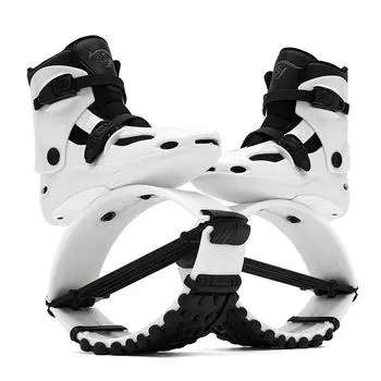 4T Обувь для прыжков в стиле кенгуру Прыгающие спортивные ботинки с отскоком для взрослых Прыжки для тренировок Бодибилдинг L 36-384T) черный белый