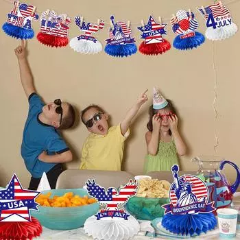 4Th Of July Table Centerpiece, 9 Pieces 4Th Of July Table Decorations Centerpiece Patriotic Centerpieces For Tables 4Th Of July