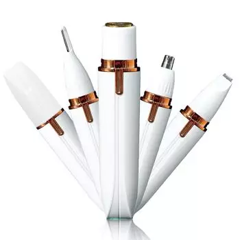 4в1 триммер vio удаление волос брови нос стрижка волос пушистые волосы лицо бритва электрическая электробритва электробритва нос волосы уши брови стрижка тело белый