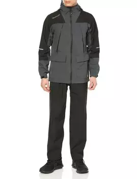 4WAY эластичный дождевик и низ Charcoal SS [Cocos Nobuoka] G-5410 (верхний набор) древесный уголь