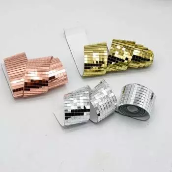 4x100 см Креативные наклейки на стеклянное зеркало своими руками Мозаичные стеклянные самоклеящиеся наклейки на зеркало 3D Фоновое настенное зеркало Украшение