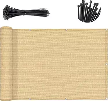 4x1M Солнцезащитная сетка HDPE Anti UV Садовая пергола Затеняющая сетка для бассейна Тент для балкона Экран для уединения Забор Крышка для беседки Навес от солнца 1x3M