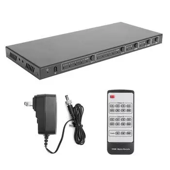 4x2 18G 1080P HDMI Матричный коммутатор Инфракрасный или Разветвитель Адаптер US Plug