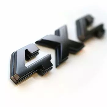 4x4 Emblem 1 Pack Black Badge Chrome Decal Sticker Replacement for Dodge Ram 1500 2500 3500 Jeep Grand Cherokee Compass Wrangler 8.8 (Black) чёрный